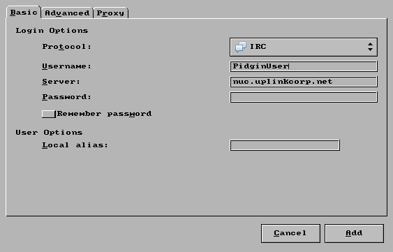 Basic account setup